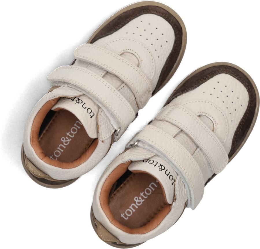 Ton & Ton Jongens Lage sneakers Bernt Gebroken wit Suède - Foto 3