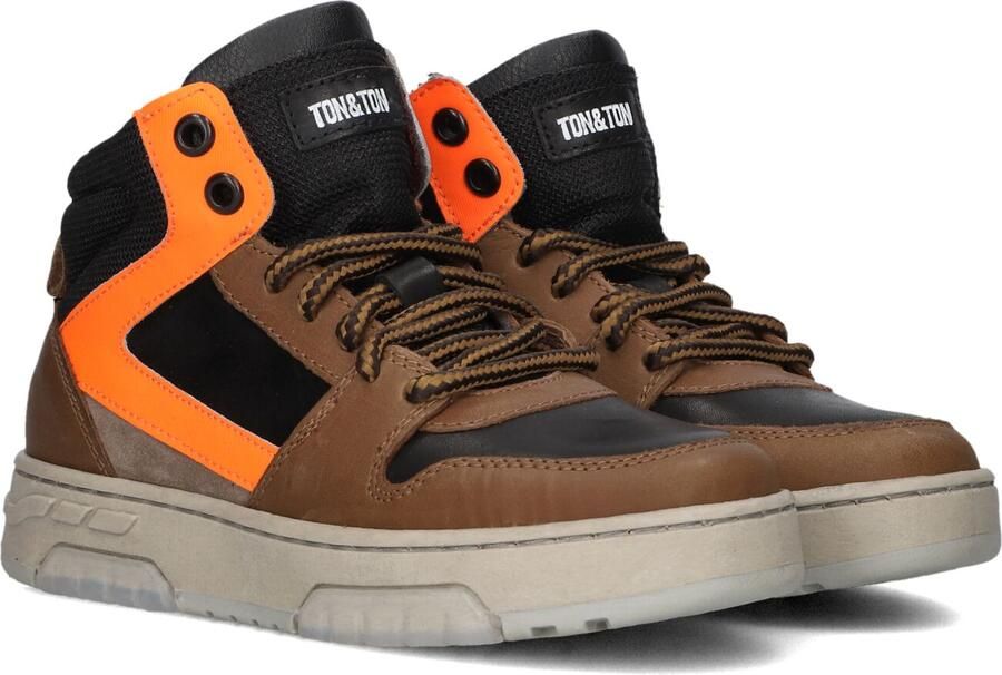 Ton & Ton Ilvar Sneakers Leren Sneaker Jongens Cognac - Foto 2