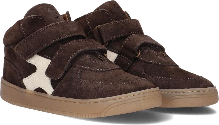 Ton & Ton Jongens Hoge sneakers Zack Bruin Suède