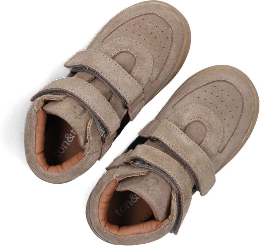 Ton & Ton Jongens Hoge sneakers Zack Taupe Suède - Foto 4