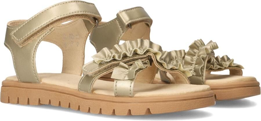 Ton & Ton Meisjes Platte sandalen Malin Goudkleurig Textiel Plateauzool