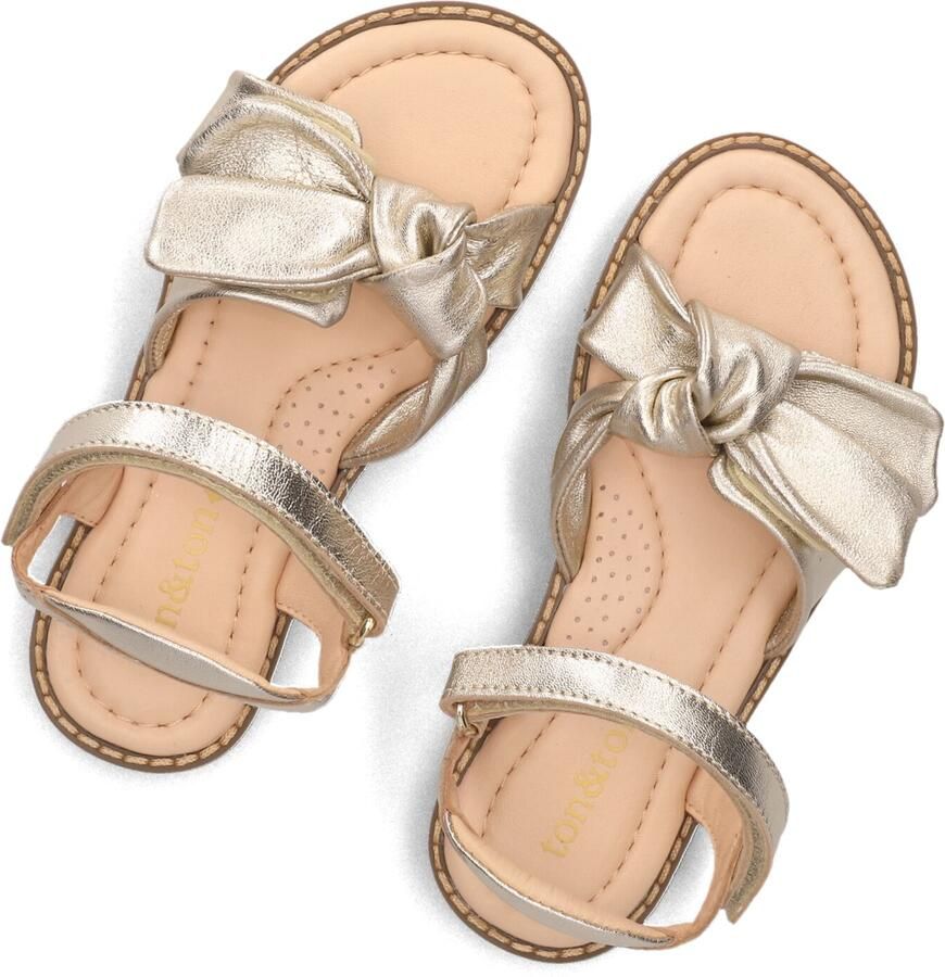 Ton & Ton Meisjes Platte sandalen Noomi Goudkleurig Leatherlook - Foto 2