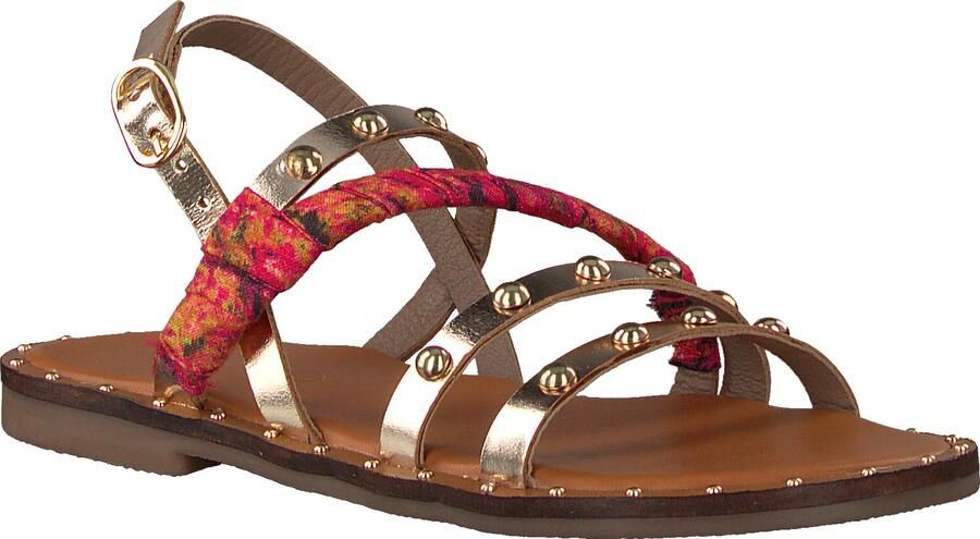 Ton & Ton Meisjes Platte sandalen Sh709 Goud Leer