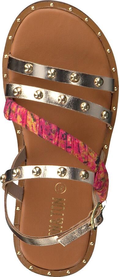 Ton & Ton Meisjes Platte sandalen Sh709 Goud Leer - Foto 4