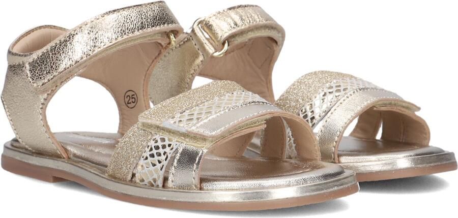 Ton & Ton Meisjes Platte sandalen Stina Goud Leer Normale zool