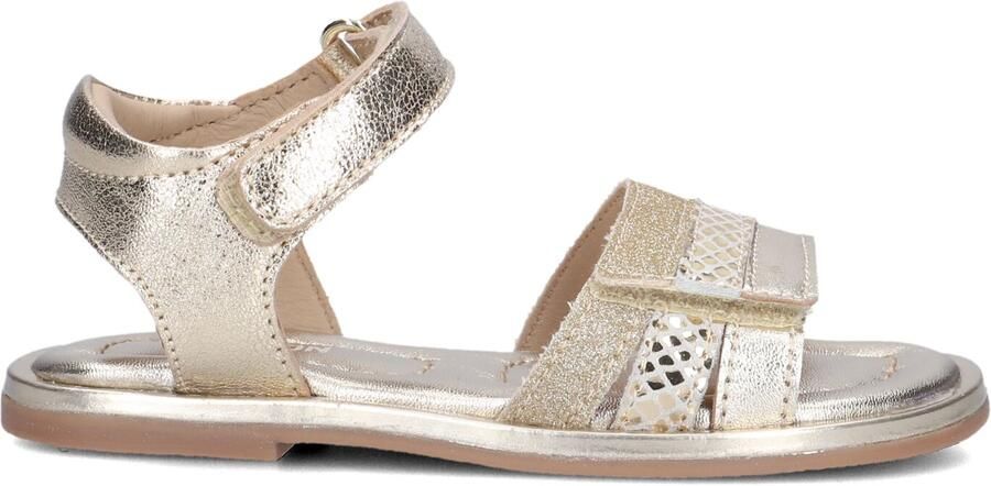 Ton & Ton Meisjes Platte sandalen Stina Goud Leer Normale zool - Foto 3