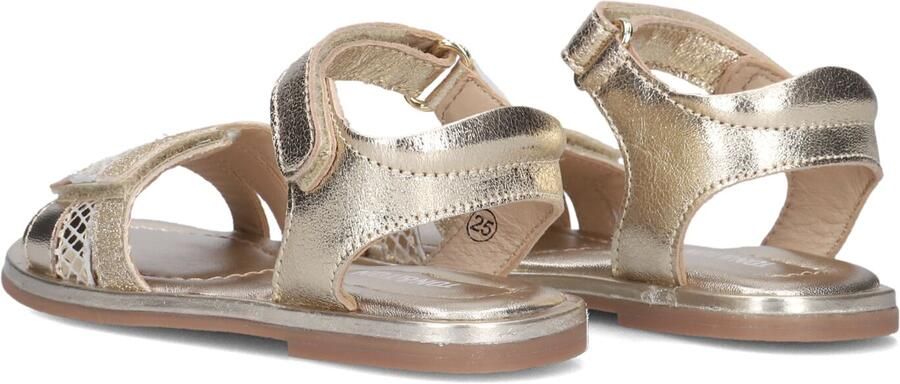 Ton & Ton Meisjes Platte sandalen Stina Goud Leer Normale zool - Foto 5