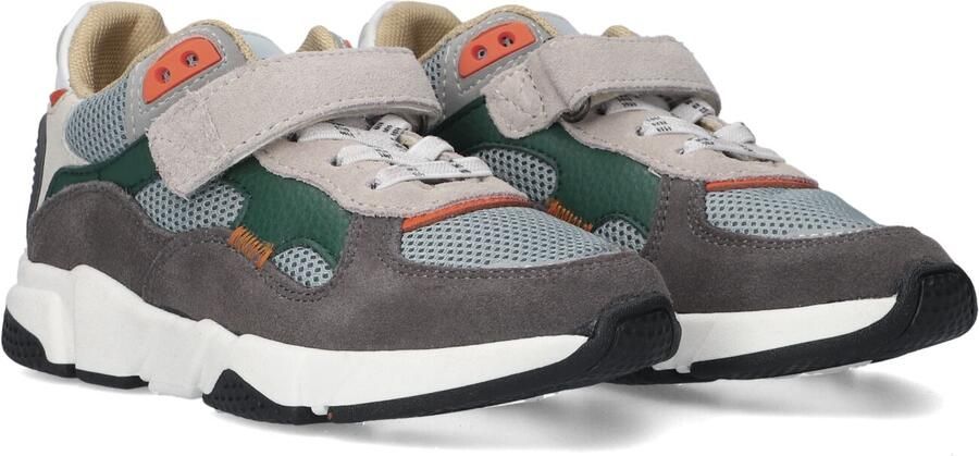 Ton & Ton Jongens Lage sneakers Chunky zool Boje Grijs Textiel