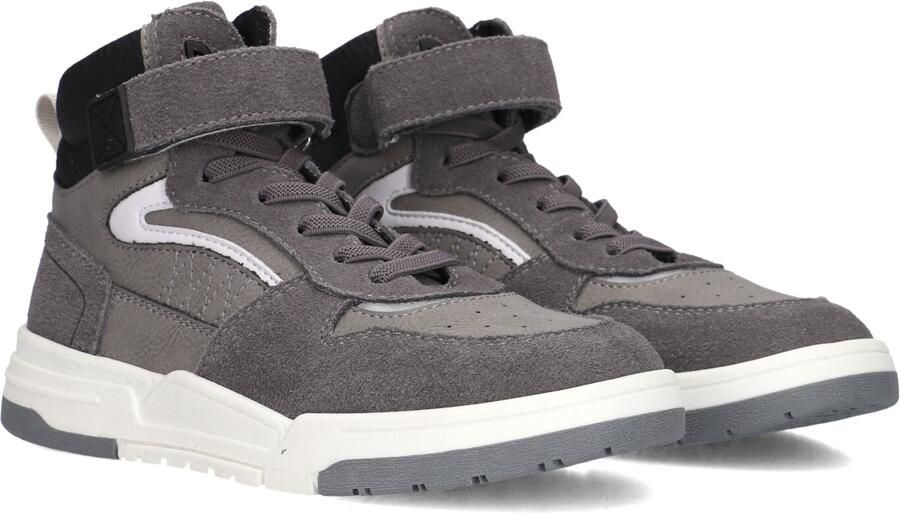Ton & Ton Jongens Hoge sneakers Carlos Grijs Suède