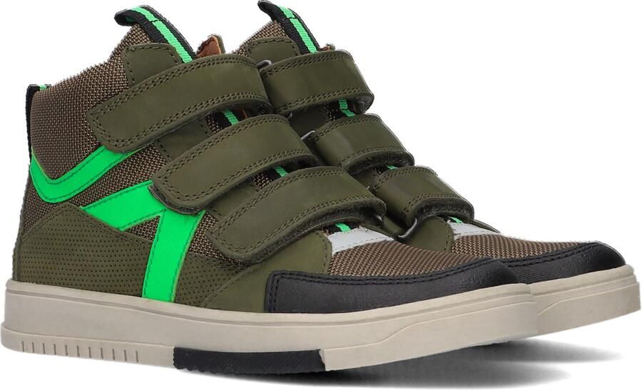 Ton & Ton Larsson Hoge sneakers Leren Sneaker Jongens Kids Groen - Foto 4