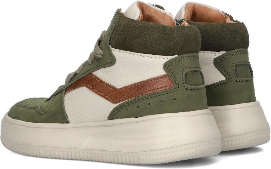 Ton & Ton Olle Hoge sneakers Leren Sneaker Jongens Kids Groen - Foto 3