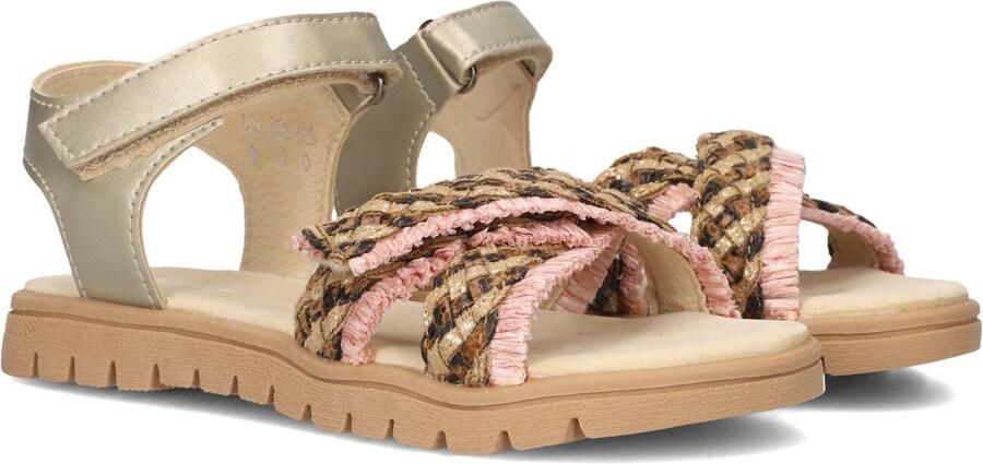 Ton & Ton Meisjes Platte sandalen Marit Multi Textiel Plateauzool