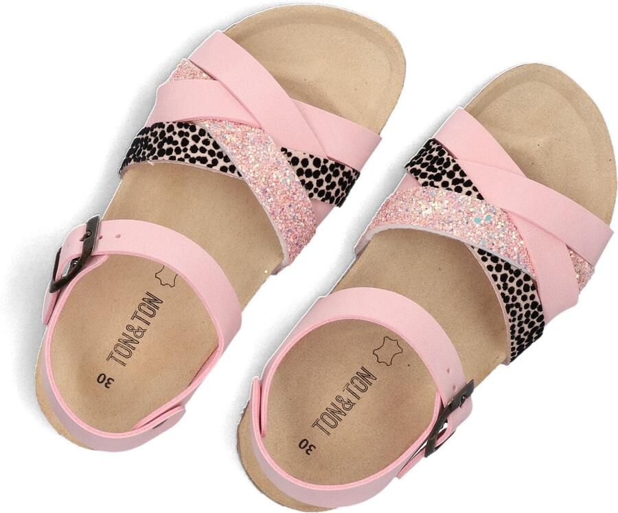 Ton & Ton Meisjes Sandalen Nikolna Roze Leatherlook - Foto 2