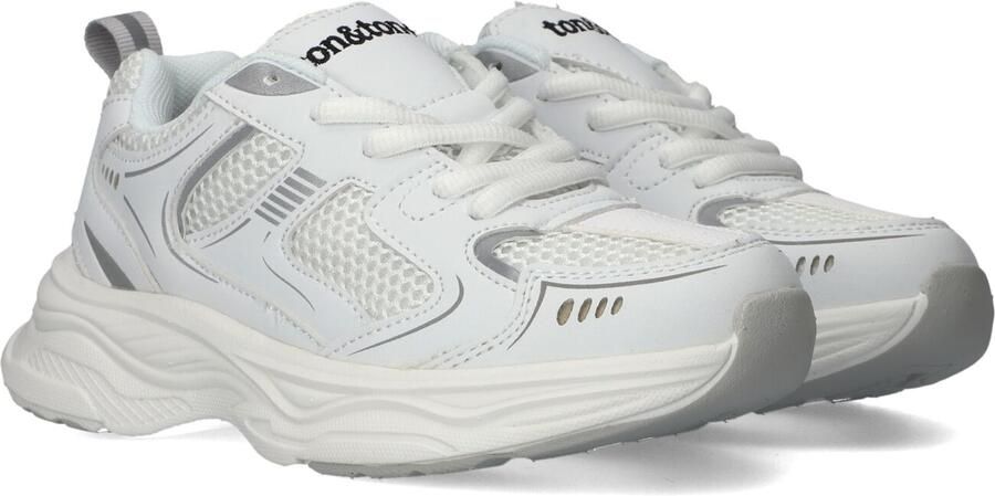 Ton & Ton Lage sneakers Chunky zool Eisa Wit Leatherlook