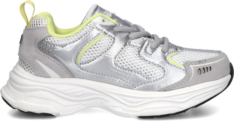 Ton & Ton Meisjes Lage sneakers Chunky zool Eisa Zilver Leatherlook