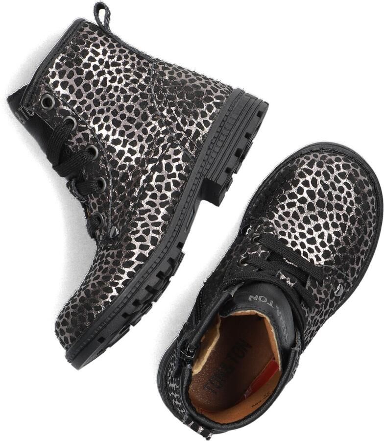 Ton & Ton Hedvig Veterboots Laarzen Met Veters Meisjes Kids Zwart