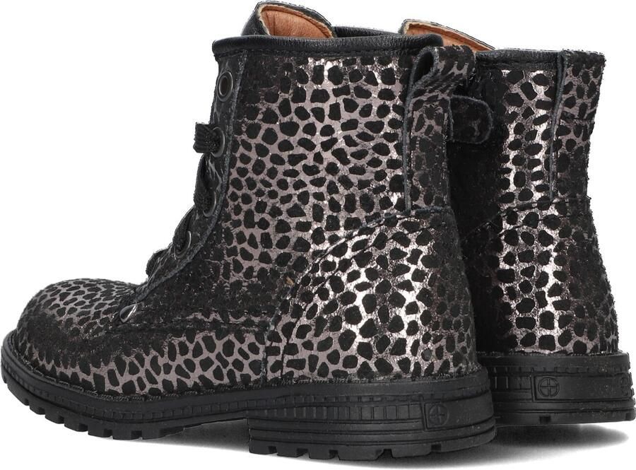 Ton & Ton Hedvig Veterboots Laarzen Met Veters Meisjes Kids Zwart - Foto 2