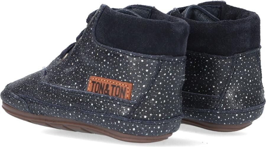 Ton & Ton Lief Babyschoenen Babyslofjes Meisjes Zwart - Foto 4
