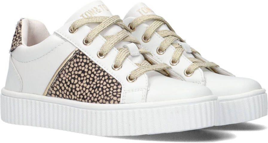 Ton & Ton Norell Lage sneakers Leren Sneaker Meisjes Kids Wit