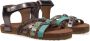 Ton & Ton Meisjes Platte sandalen Pl_omo08 Zilver Leer - Thumbnail 1