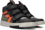 Ton & Ton Larsson Hoge sneakers Leren Sneaker Jongens Kids Zwart - Thumbnail 1