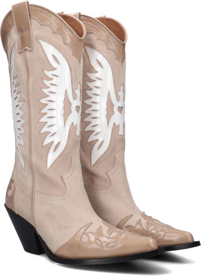 TORAL Cowboylaarzen Dames Far Maat: 40 Materiaal: Suède Kleur: Beige