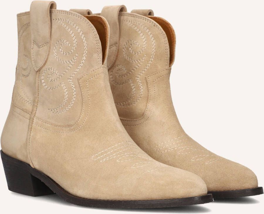 TORAL Enkellaarsjes Dames Puja Maat: 36 Materiaal: Suède Kleur: Beige