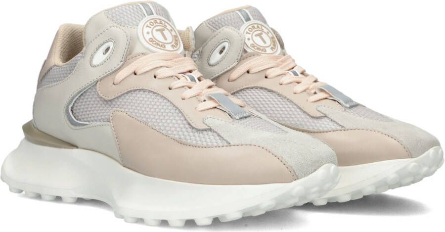 TORAL Lage Sneakers Dames New Tech Maat: 37 Materiaal: Leer Kleur: Beige