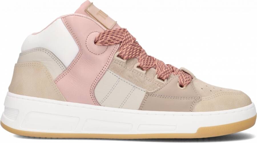 Toral Beige Suede High Top Sneakers Nick Multicolor Dames