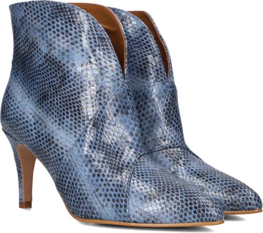 TORAL Enkellaarsjes Dames 12804 Maat: 37 Materiaal: Leer Kleur: Blauw