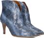 TORAL Enkellaarsjes Dames 12804 Maat: 39 Materiaal: Leer Kleur: Blauw - Thumbnail 1