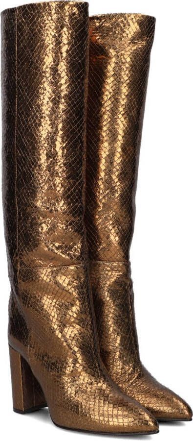 TORAL Hoge Laarzen Dames 12591 Maat: 35 Materiaal: Leer Kleur: Brons