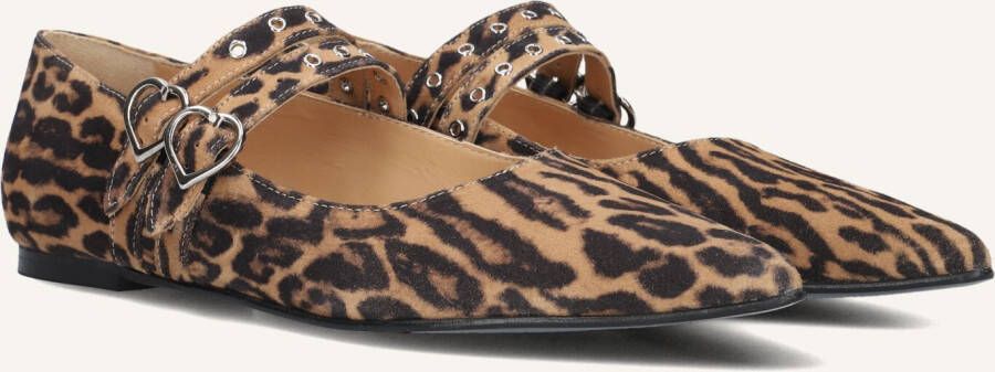 TORAL Ballerina Dames Coeur Maat: 42 Materiaal: Suède Kleur: Bruin
