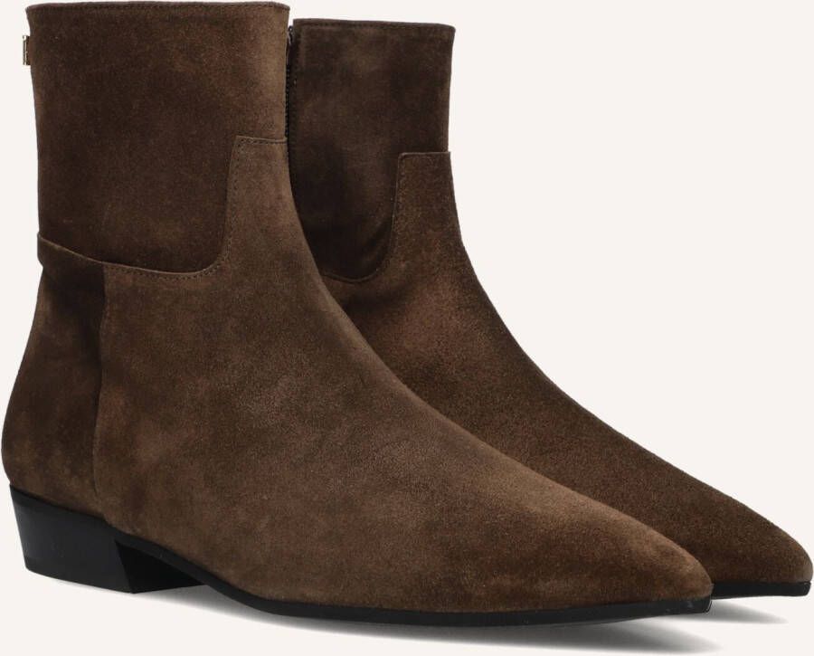 TORAL Enkellaarsjes Dames Belinda Maat: 42 Materiaal: Suède Kleur: Bruin