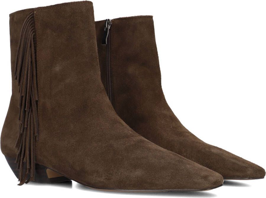 TORAL Enkellaarsjes Dames Linette Maat: 40 Materiaal: Suède Kleur: Bruin
