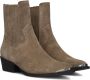 TORAL Enkellaarsjes Dames Lisen Maat: 43 Materiaal: Suède Kleur: Taupe - Thumbnail 1