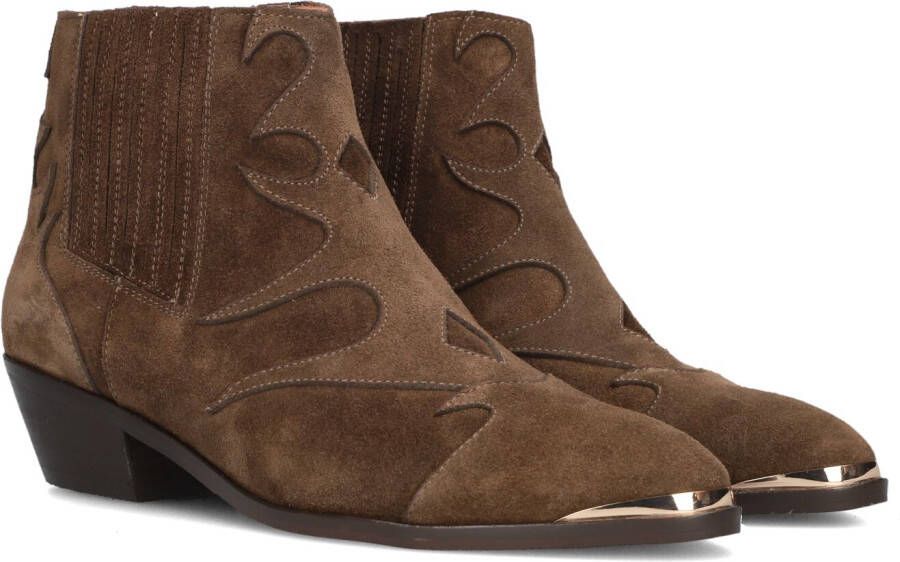 TORAL Enkellaarsjes Dames Sonia Maat: 37 Materiaal: Suède Kleur: Bruin