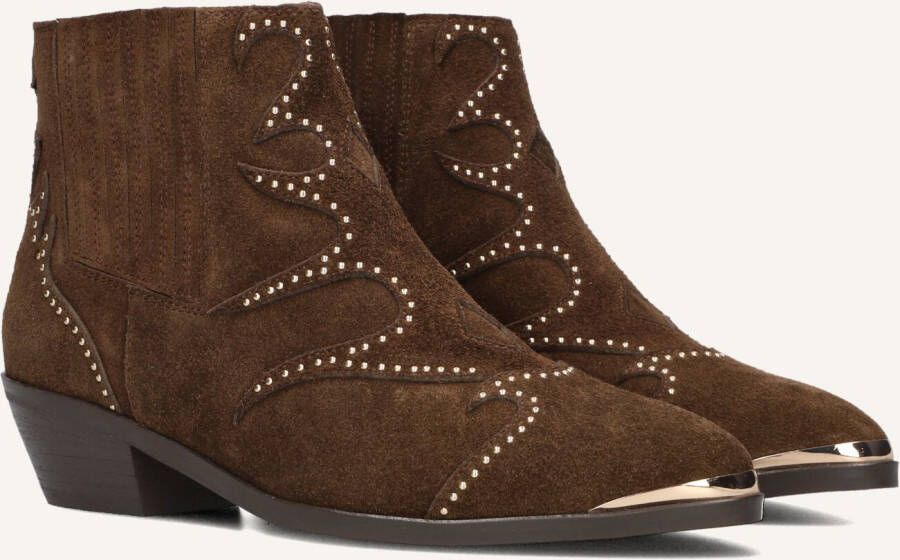 TORAL Enkellaarsjes Dames Sonia Maat: 41 Materiaal: Suède Kleur: Bruin