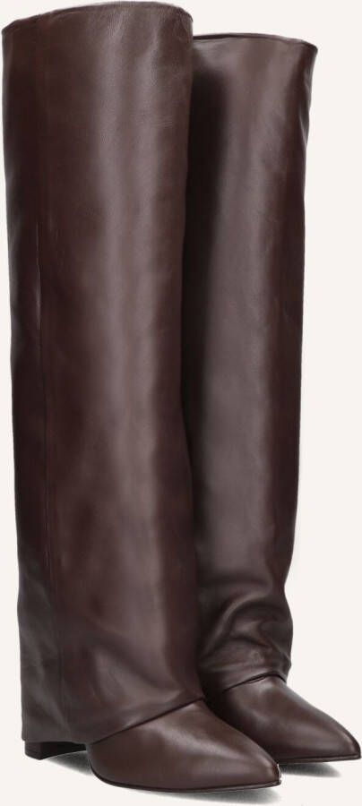 TORAL Hoge Laarzen Dames Berta Maat: 39 Materiaal: Leer Kleur: Bruin