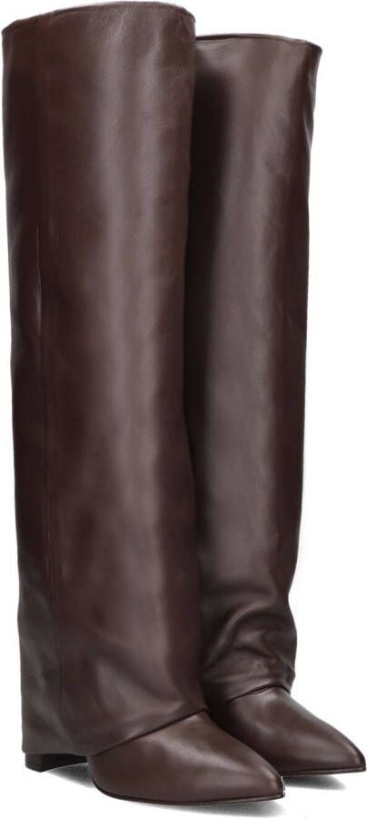 TORAL Hoge Laarzen Dames Berta Maat: 39 Materiaal: Leer Kleur: Bruin