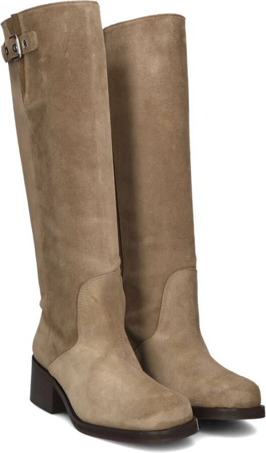 TORAL Hoge Laarzen Dames Ronnie Maat: 41 Materiaal: Suède Kleur: Taupe