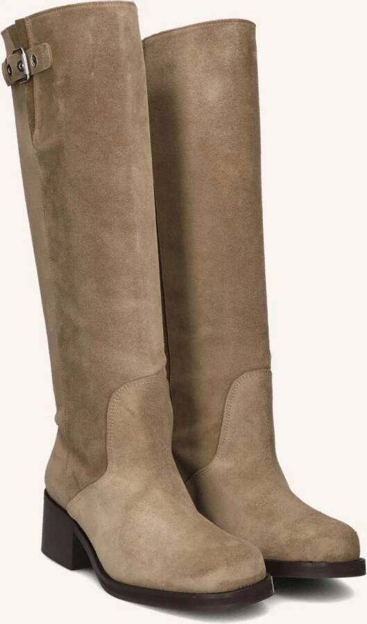 TORAL Hoge Laarzen Dames Ronnie Maat: 42 Materiaal: Suède Kleur: Taupe