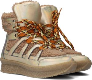Gorpcore bruin Tinten 12771 Veterboots Laarzen Met Veters Dames Camel
