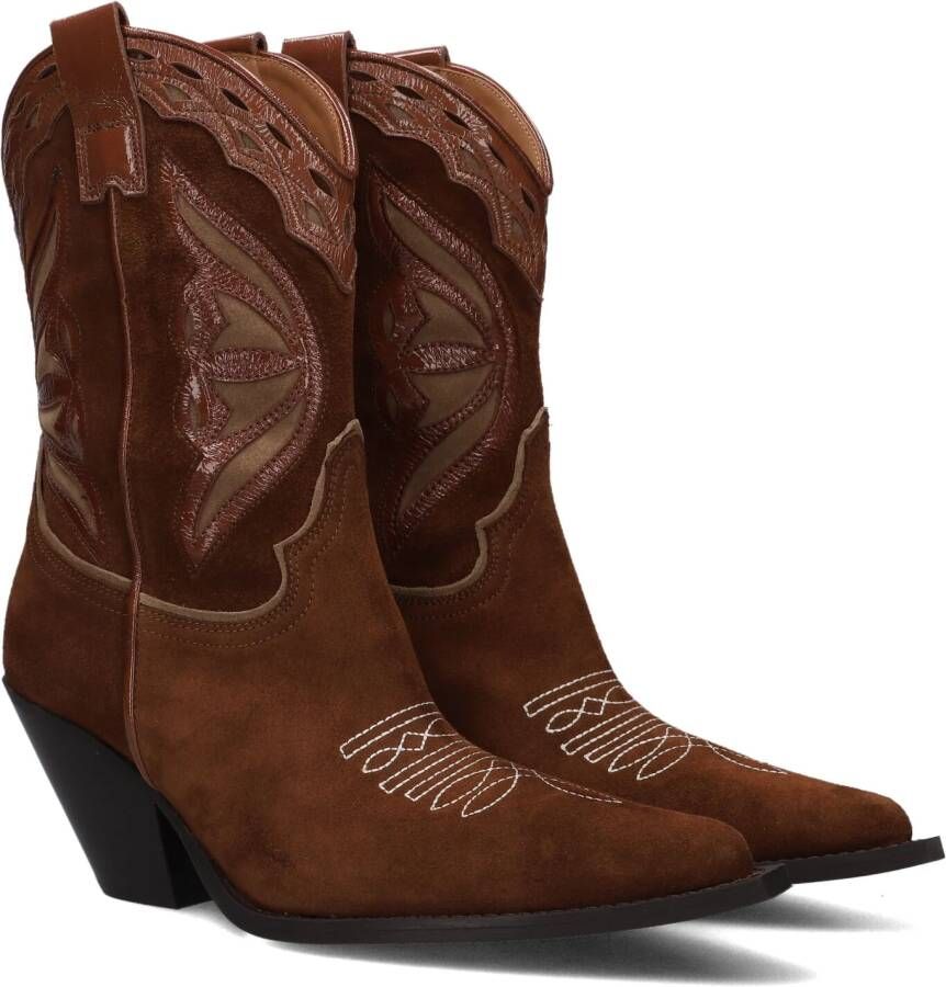 TORAL Cowboylaarzen Dames 12371 Maat: 41 Materiaal: Suède Kleur: Cognac