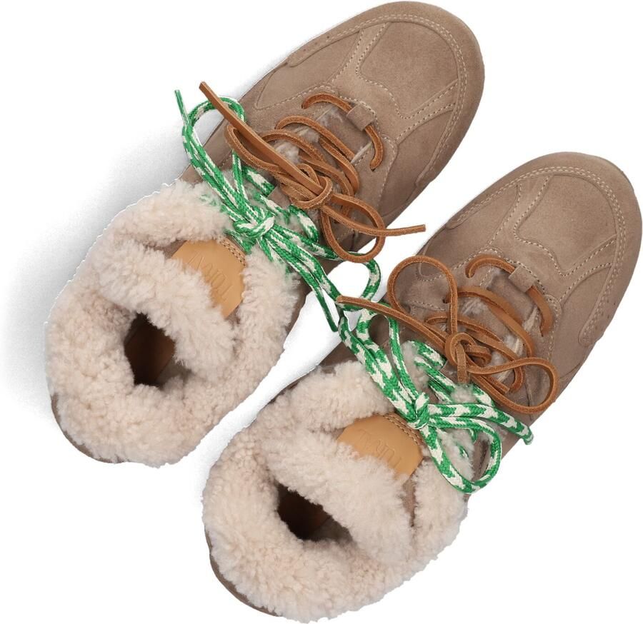 TORAL Lage Sneakers Dames Bosco Suède Beige - Foto 3