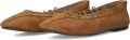 TORAL Ballerina Dames Janis Suède Camel - Bruin