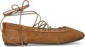 TORAL Ballerina Dames Janis Suède Camel - Bruin
