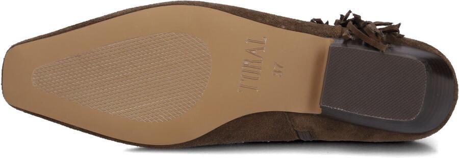 TORAL Enkellaarsjes Dames Linette Maat: 42 Materiaal: Suède Kleur: Taupe - Foto 3