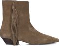 TORAL Enkellaarsjes Dames Linette Suède Taupe - Taupe