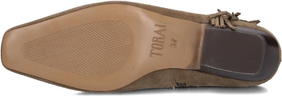 TORAL Enkellaarsjes Dames Linette Maat: 38 Materiaal: Suède Kleur: Bruin - Foto 3